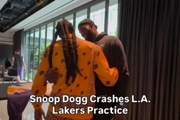 Snoop Dogg今日造访湖人训练馆 拥抱詹姆斯&采访东契奇