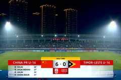 半场-U16国足暂6-0东帝汶U16 万项造4球张伯霖2射1传谢晋双响