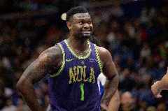 就是杀内线！锡安半场9中4&10罚9中砍下17分 次节独揽14分