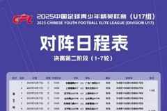 青少年精英联赛（U17组）决赛第二阶段：12月17至31日在珠海举办