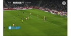 比赛第71分钟，卡尔破门随后双手下压庆祝，拜仁2-0领先萨尔茨堡