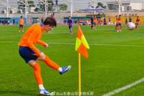 海口冬训热身赛山东泰山1-1战平天津津门虎