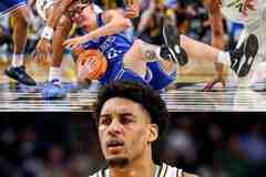 NCAA外号GOAT毕业~多米尼加勒布朗25+6淘汰大学约基奇 密歇根16强