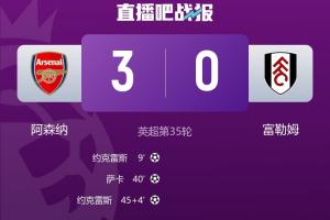 都回来了！阿森纳3-0取5月份开门红 近15场跨赛事首次至少打进3球